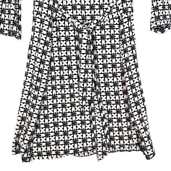 Boden SYLVIA Size US 12R Tie Waist Jersey Dress Shibori Print Mini Day Tunic - Picture 3 of 7